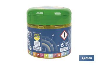 Gel de citronela con esencia de limón | Ahuyentador de insectos natural y duradero | Duración de hasta 4 semanas - Cofan