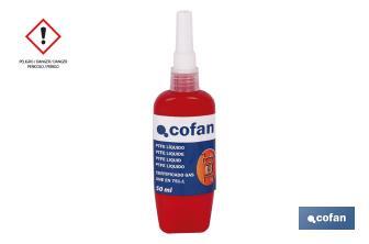 PTFE sealant 50ml | Pipe sealant | Perfect tightness and withstands pressure, vibration and temperature - Cofan