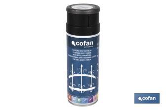 Tinta em Spray | Efeito forja | Cor Preto ou Cinza | Embalagem de 400 ml - Cofan