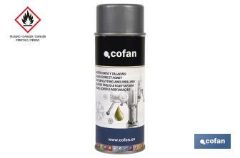 Huile en spray pour coupe et perçage 400 ml | Lubrifiant de perforation | Pour éviter la surchauffe - Cofan