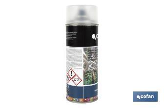 Vernice spray | Opaca o brillante | Bomboletta da 400 ml | Trasparente - Cofan