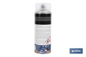 Vernice spray | Opaca o brillante | Bomboletta da 400 ml | Trasparente - Cofan