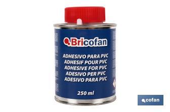 Adhesivo para PVC de 250 ml | Gel para uniones | De secado muy rápido | Ideal para tuberías - Cofan