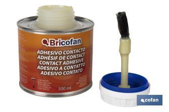 Adhesivo de Contacto Bricofan 500 ml | Pegamento multiusos | Cofan