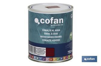 Smalto ecologico all'acqua | Latta da 750 ml | Vari colori - Cofan