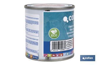 Smalto ecologico all'acqua | Latta da 750 ml | Vari colori - Cofan