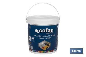 Stucco sigillante all’acqua | Diverse dimensioni | Usare su legno, gesso, cemento, calcestruzzo, ecc. - Cofan