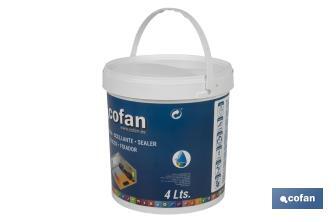 Water based sealer | Available in different sizes | For use in wood, plaster, concrete, cement, etc. - Cofan