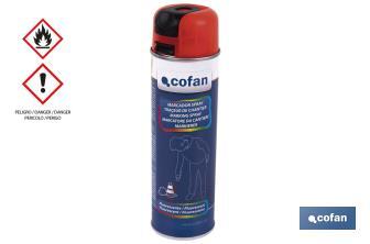 Vernice spray fluorescente per cantieri | Vari colori | Bomboletta da 500 ml - Cofan