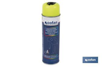 Vernice spray fluorescente per cantieri | Vari colori | Bomboletta da 500 ml - Cofan