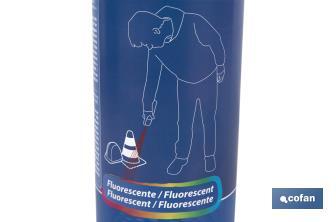 Spray de marquage fluorescent de travaux | Plusieurs couleurs | Emballage de 500 ml - Cofan