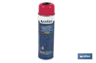 Spray de marquage fluorescent de travaux | Plusieurs couleurs | Emballage de 500 ml - Cofan