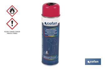 Vernice spray fluorescente per cantieri | Vari colori | Bomboletta da 500 ml - Cofan