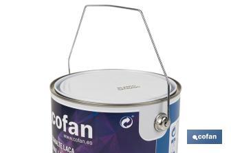 Water-based lacquer | Available in various colours | Paint buckets available in different sizes - Cofan