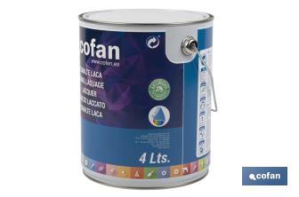 Water-based lacquer | Available in various colours | Paint buckets available in different sizes - Cofan