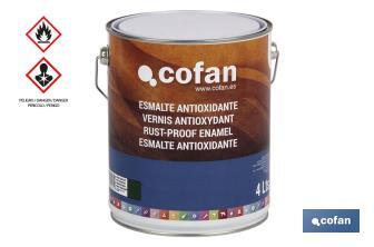 Émail Antioxydant | Plusieurs couleurs | Taille de l'emballage 4 L - Cofan