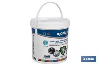 Antibacterial plastic paint with silver ions | Available in paint buckets of 4 or 12 litres | White - Cofan