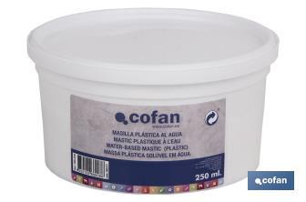 Water-based putty | Several containers | Perfect to seal or repair cracks - Cofan