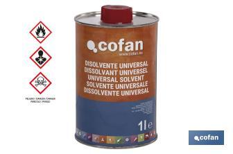 Solvente universale | Varie misure | Per materiali sintetici - Cofan