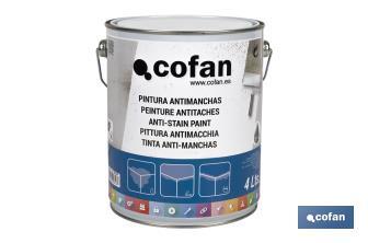 Anti-stain solvent-based paint | Suitable for removing stains | Available in different sizes - Cofan