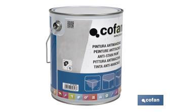 Peinture Anti-taches au Dissolvant | Pour éliminer les taches | Plusieurs contenances - Cofan