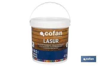 Lasure Protection à l'eau pour Bois | Finition mate | Plusieurs Contenances et Couleurs - Cofan