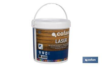 Lasur Protector Aquoso para Madeira | Acabamento Mate | Diferentes Tamanhos e Cores - Cofan