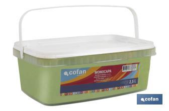 Pintura Plástica Monocapa | Diferentes colores  | Apta para usar en interior - Cofan