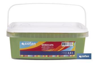 Pintura Plástica Monocapa | Diferentes colores  | Apta para usar en interior - Cofan
