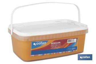 Peinture acrylique monocouche | Plusieurs couleurs | Convient pour utiliser à l'intérieur - Cofan