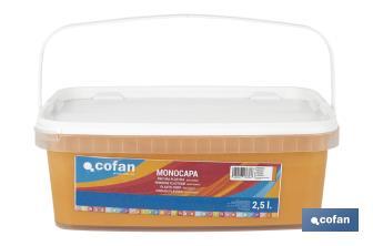 Pintura Plástica Monocapa | Diferentes colores  | Apta para usar en interior - Cofan