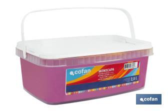 Pintura Plástica Monocapa | Diferentes colores  | Apta para usar en interior - Cofan