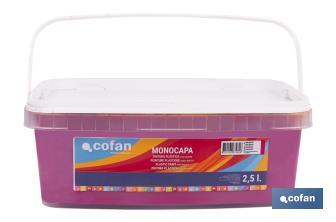 Pintura Plástica Monocapa | Diferentes colores  | Apta para usar en interior - Cofan