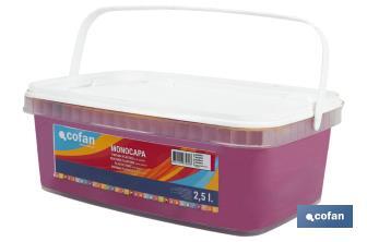 Pintura Plástica Monocapa | Diferentes colores  | Apta para usar en interior - Cofan