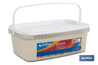 Pintura Plástica Monocapa | Diferentes colores  | Apta para usar en interior - Cofan