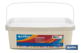 Pintura Plástica Monocapa | Diferentes colores  | Apta para usar en interior - Cofan