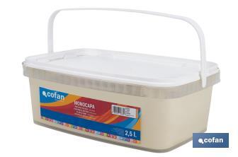 Pintura Plástica Monocapa | Diferentes colores  | Apta para usar en interior - Cofan