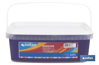 Pintura Plástica Monocapa | Diferentes colores  | Apta para usar en interior - Cofan