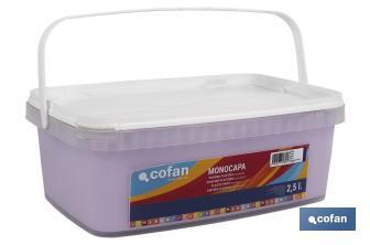 Pintura Plástica Monocapa | Diferentes colores  | Apta para usar en interior - Cofan