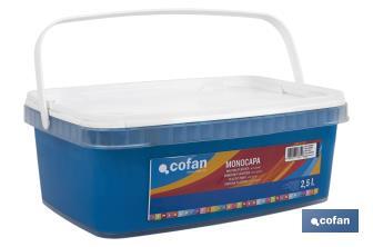 Pintura Plástica Monocapa | Diferentes colores  | Apta para usar en interior - Cofan