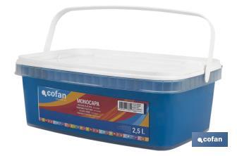 Pintura Plástica Monocapa | Diferentes colores  | Apta para usar en interior - Cofan