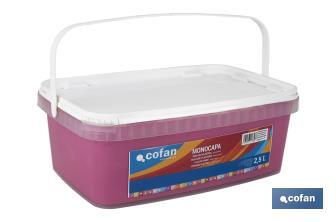 Pintura Plástica Monocapa | Diferentes colores  | Apta para usar en interior - Cofan