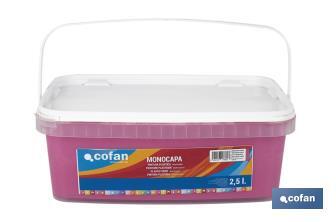 One-coat acrylic paint | Several colours | Suitable for indoor use - Cofan