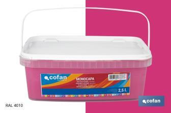 Pintura Plástica Monocapa | Diferentes colores  | Apta para usar en interior - Cofan