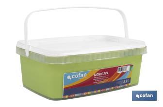 Pintura Plástica Monocapa | Diferentes colores  | Apta para usar en interior - Cofan