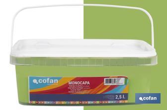 Pintura Plástica Monocapa | Diferentes colores  | Apta para usar en interior - Cofan