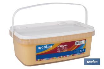 Pintura Plástica Monocapa | Diferentes colores  | Apta para usar en interior - Cofan