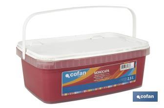 Pintura Plástica Monocapa | Diferentes colores  | Apta para usar en interior - Cofan