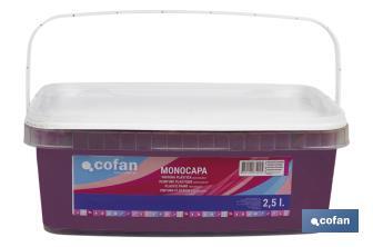 Pintura Plástica Monocapa | Diferentes colores  | Apta para usar en interior - Cofan