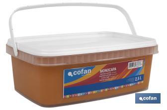 Pintura Plástica Monocapa | Diferentes colores  | Apta para usar en interior - Cofan